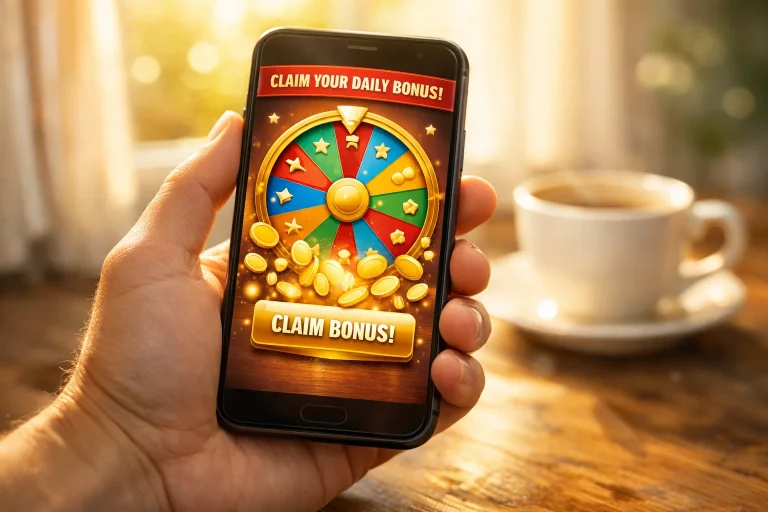 Daily login bonuses and rewards at sweepstakes casinos